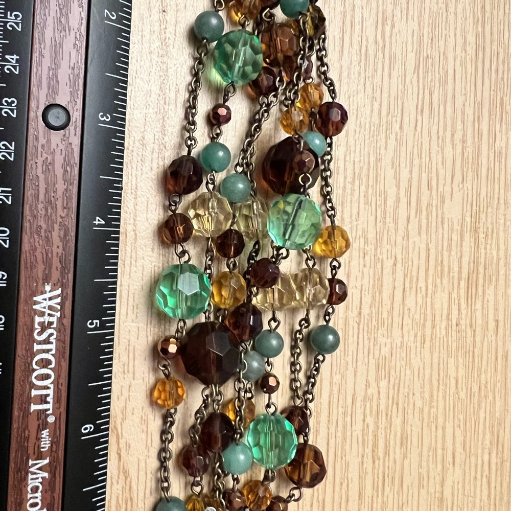 Lia Sophia Brushed Gold & Beaded Bracelet - NWOT
